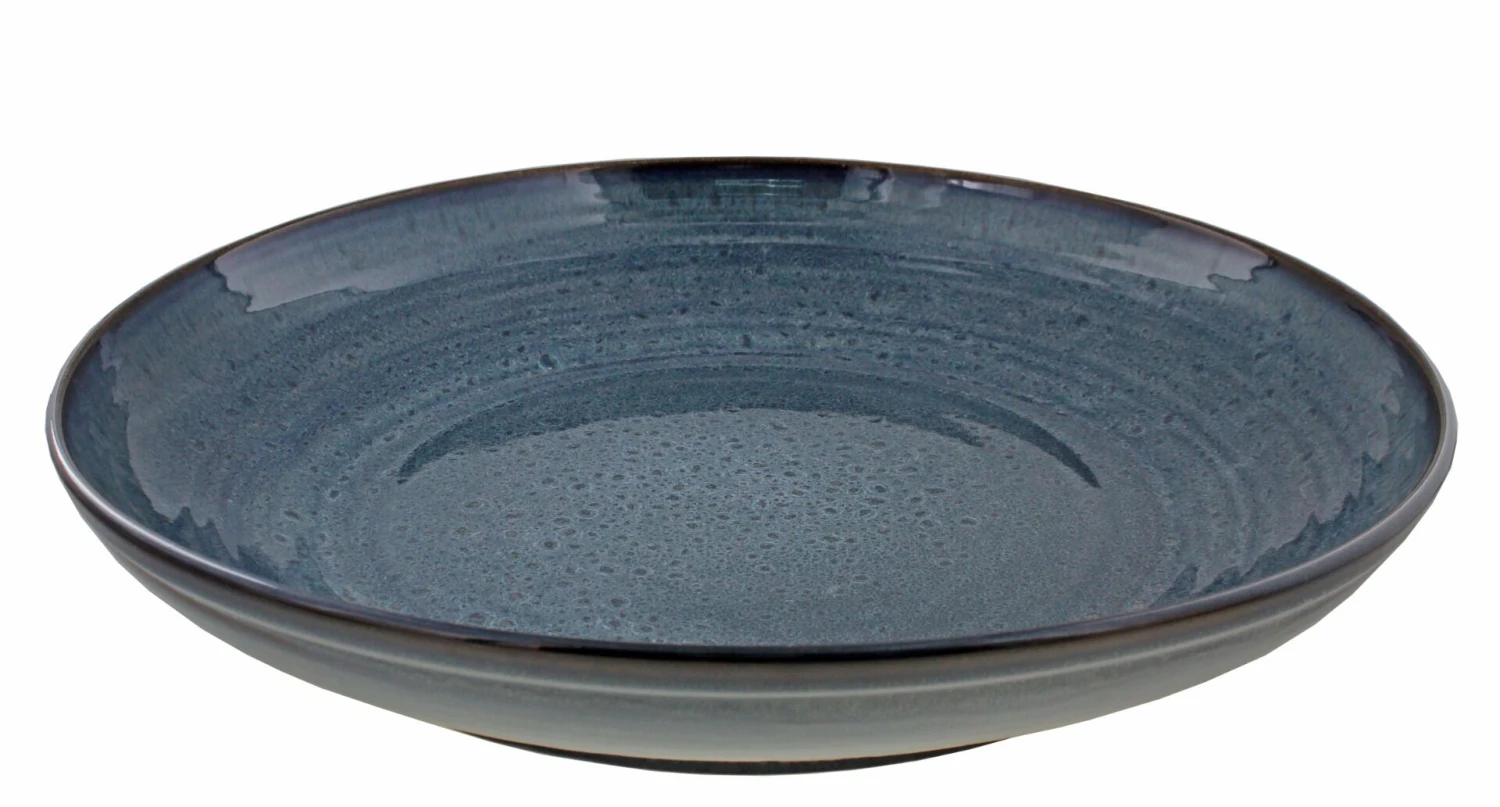 Oldenhof 1821 Serveerbord ø 45 Cm Aardewerk Indigo Spickel Blauw 3 Oldenhof 1821 Serveerbord ø 45 Cm Aardewerk Indigo Spickel Blauw