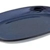 Oldenhof 1821 Ovale Serveerschaal ø 30,5 X 21 Cm Aardewerk Indigo Blauw -Bekend Glaswerk Winkel 01.757 21.557