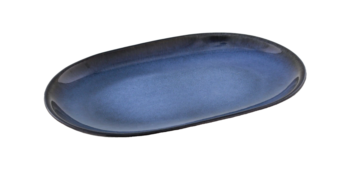 Oldenhof 1821 Ovale Serveerschaal ø 16 X 23 Cm Aardewerk Azuurblauw 3 Oldenhof 1821 Ovale Serveerschaal ø 16 X 23 Cm Aardewerk Azuurblauw