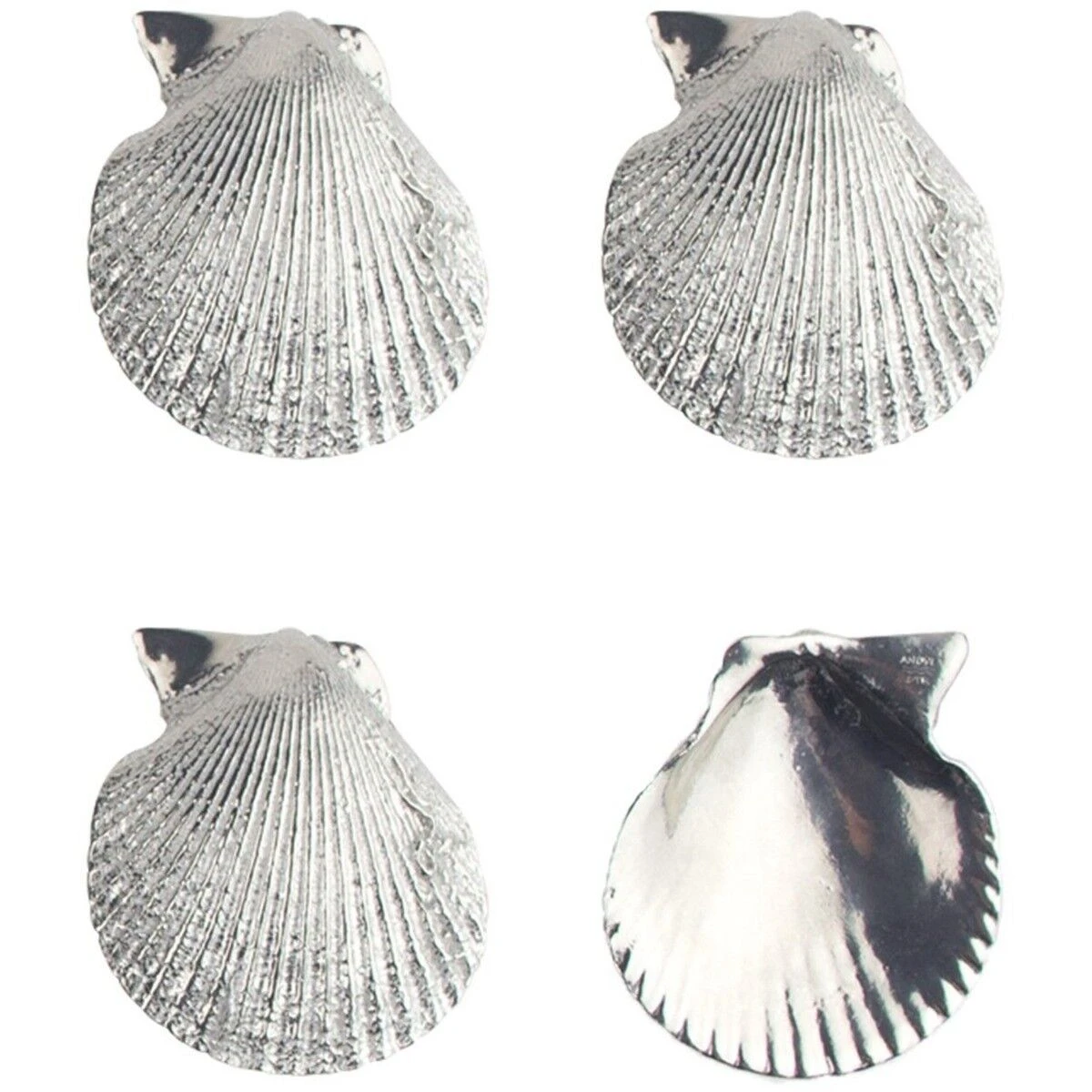 Oldenhof Amuseschelpen Zilvertin 4 Stuks 3 Oldenhof Amuseschelpen Zilvertin 4 Stuks