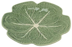 Bordallo Koolblad Bord ø 26,5 Cm Aardewerk Groen