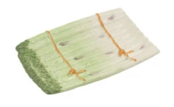 Oldenhof Aspergeschaal 25 X 17 Cm Aardewerk Groen