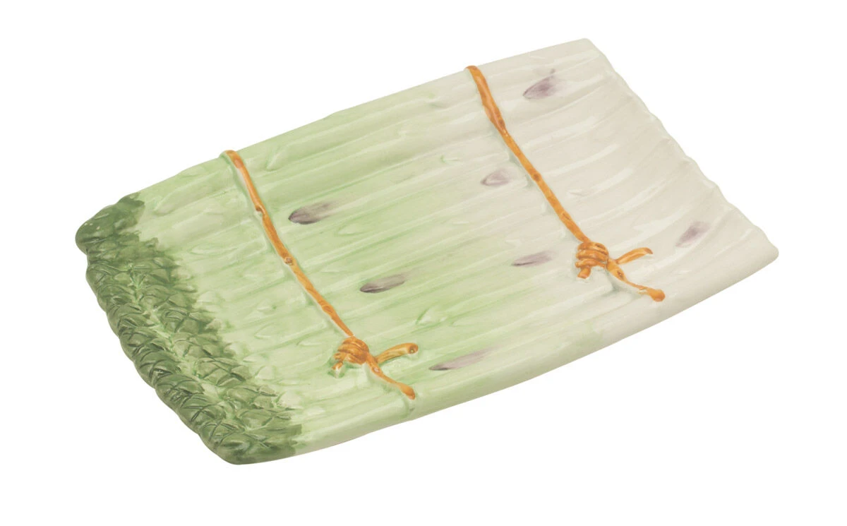 Oldenhof Aspergeschaal 25 X 17 Cm Aardewerk Groen 3 Oldenhof Aspergeschaal 25 X 17 Cm Aardewerk Groen