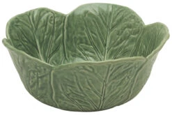 Bordallo Koolblad Schaal ø 29,5 Cm Aardewerk Groen