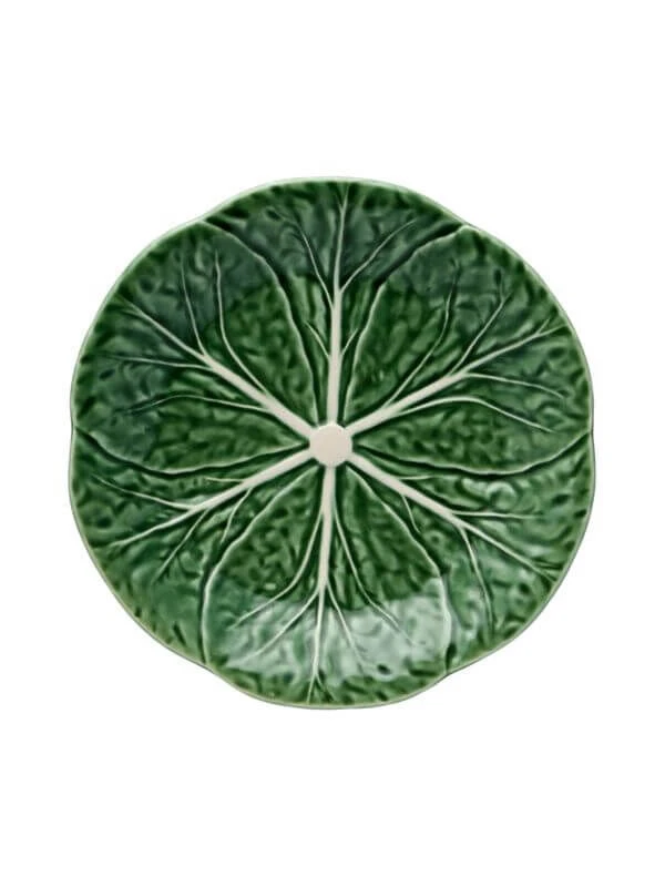Bordallo Koolblad Bord ø 19 Cm Aardewerk Groen 3 Bordallo Koolblad Bord ø 19 Cm Aardewerk Groen