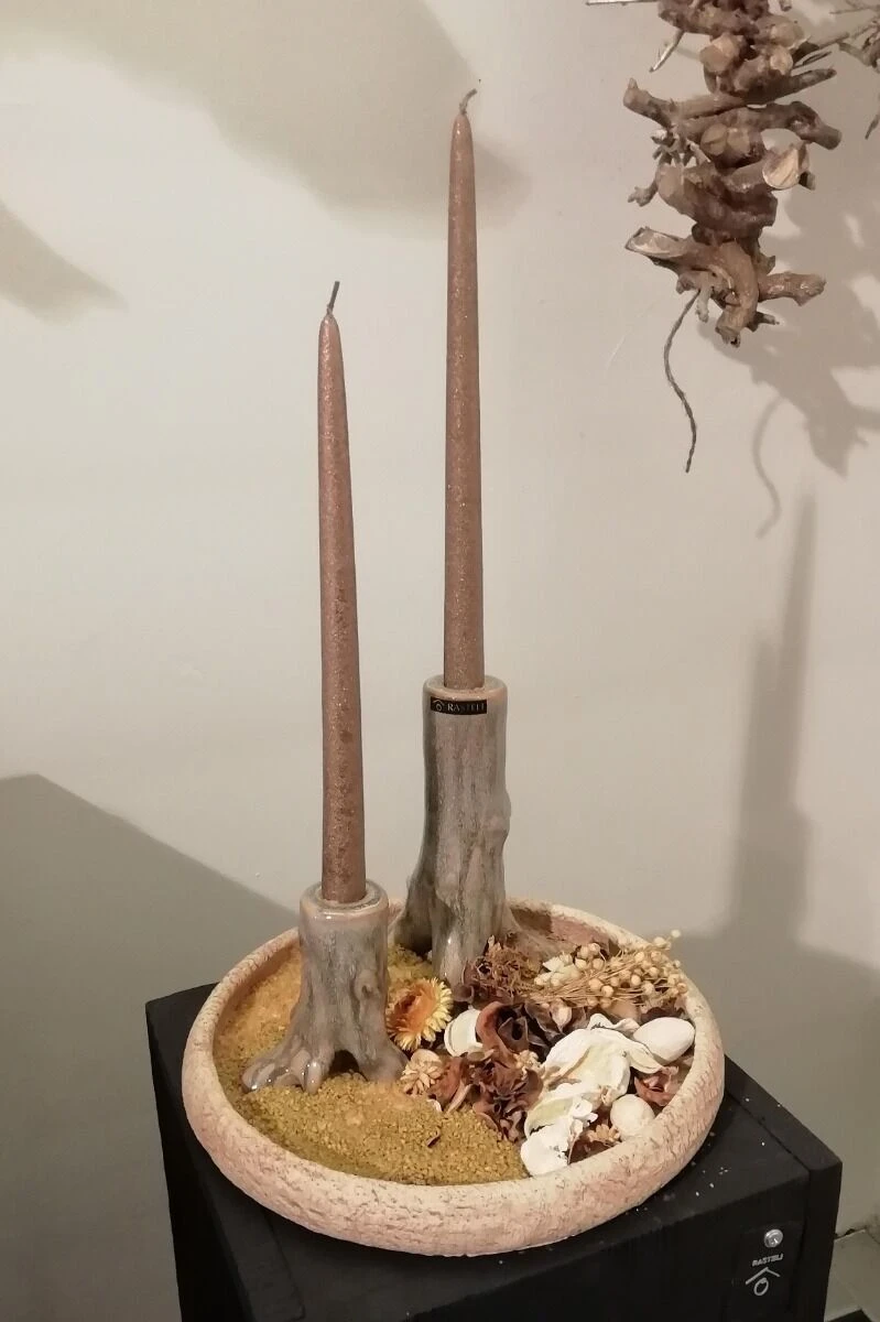 Oldenhof Large Schaal Met Opstaande Rand ø 30,5 Cm Zandkleurig 4 Oldenhof Large Schaal Met Opstaande Rand ø 30,5 Cm Zandkleurig - Afbeelding 2