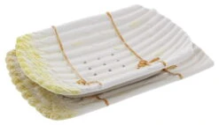 Oldenhof Uitlekschaal Met Onderbord Voor Asperges Aardewerk Geel