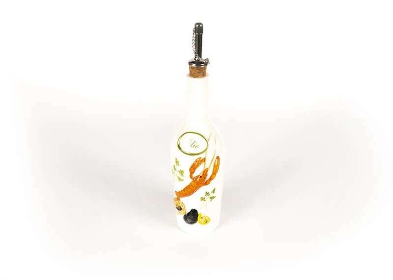 Oldenhof Olijfoliefles Met Zeevruchten 500 Ml Aardewerk Wit 3 Oldenhof Olijfoliefles Met Zeevruchten 500 Ml Aardewerk Wit