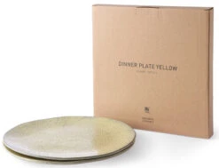 HK Living ACE6897 Gradient Dinerbord ø 29 Cm Aardewerk Geel 2 Stuks -Bekend Glaswerk Winkel ace6897 lr b 01