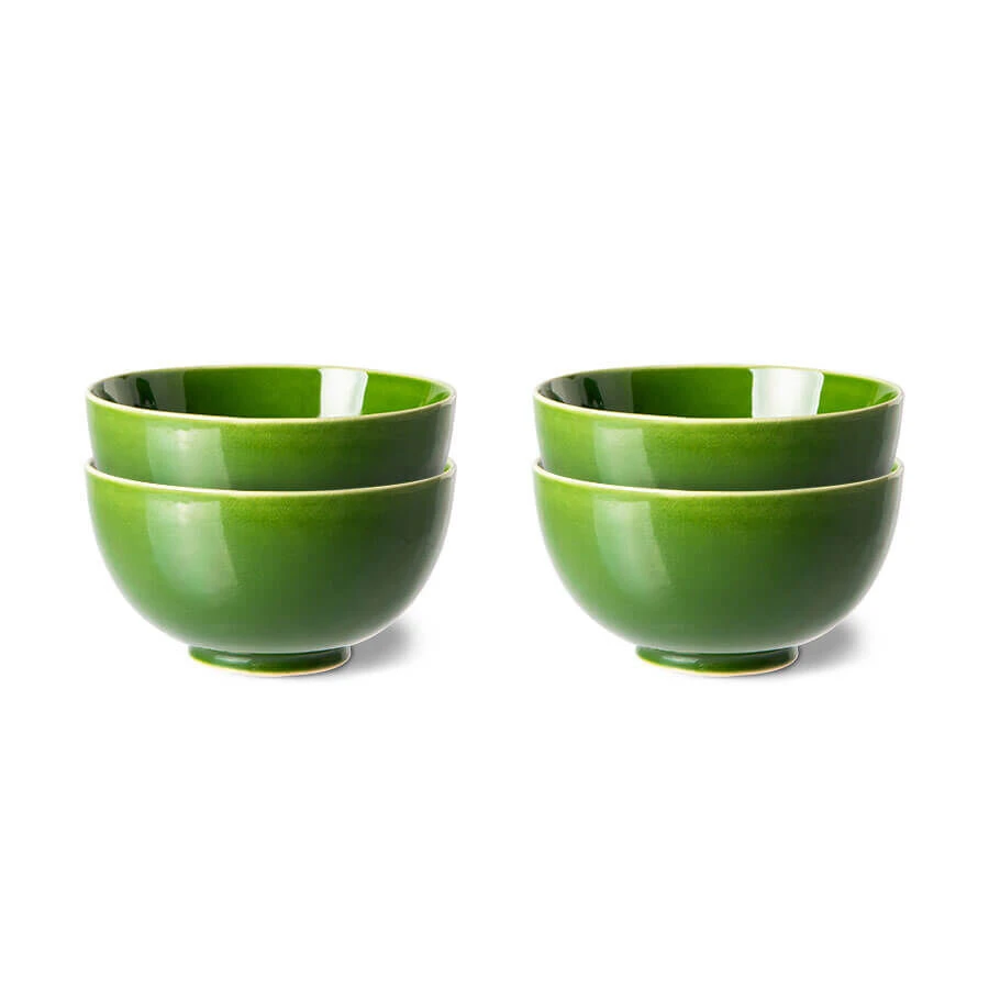 HK Living ACE7008 The Emeralds Dessertkom ø 12 Cm Keramiek Groen 4-delig 3 HK Living ACE7008 The Emeralds Dessertkom ø 12 Cm Keramiek Groen 4-delig
