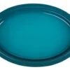 Le Creuset Ovale Schaal ø 46 Cm Aardewerk Caribbean Blue -Bekend Glaswerk Winkel caraibisch blauw ovaal