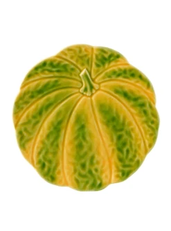 Bordallo Pompoen Bord ø 15 Cm Aardewerk Geel/groen