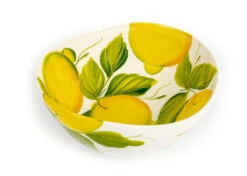 Oldenhof Organische Schaal Met Citroenen ø 25 Cm Aardewerk Wit