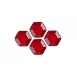 Le Creuset Hexagon Serveerschaaltje 9,5 Cm Aardewerk Kersrood 4 Stuks -Bekend Glaswerk Winkel hexagon serveerschaaltjes 4 stuks kersenrood 1 1631171883 600x600