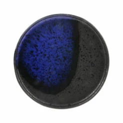 HK Living 70's ACE6735 Dessertbord ø 17,5 Cm Aardewerk Cobalt/blue