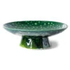 HK Living ACE7090 The Emeralds Schaal Op Voet ø 30 Cm Aardewerk Groen -Bekend Glaswerk Winkel hkliving ace7090the emeralds ceramic bowl on base l dripping green 1