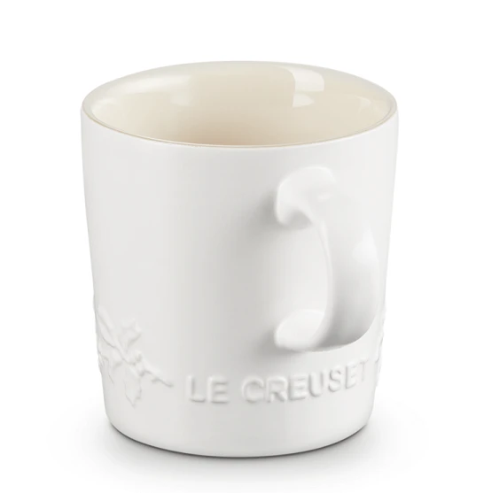 Le Creuset Holly Collectie Mok 200 Ml Aardewerk Katoenwit 4 Le Creuset Holly Collectie Mok 200 Ml Aardewerk Katoenwit - Afbeelding 2