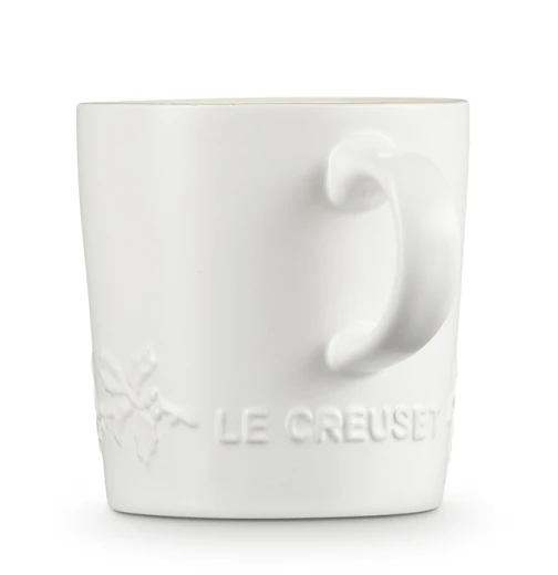 Le Creuset Holly Collectie Mok 200 Ml Aardewerk Katoenwit 8 Le Creuset Holly Collectie Mok 200 Ml Aardewerk Katoenwit - Afbeelding 6