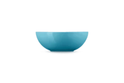 Le Creuset Saladeschaal 2,2 Liter ø 24 Cm Aardewerk Caribbean Blue -Bekend Glaswerk Winkel lc 20201104 zs ps fs 70120241700001 003