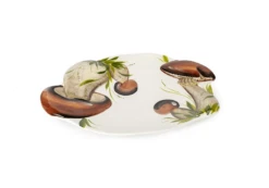 Oldenhof Ovale Schaal Paddenstoelen Bruin