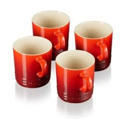 Le Creuset Mok 350 Ml Aardewerk Kersrood 4 Stuks