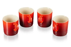 Le Creuset Mok 350 Ml Aardewerk Kersrood 4 Stuks -Bekend Glaswerk Winkel rs8757 lc 20190531 th ps 0149 2 scr