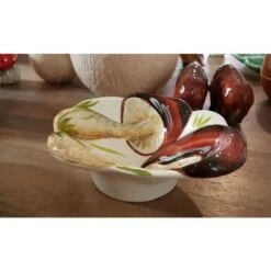 Oldenhof Kleine Diepe Schaal Paddenstoelen Bruin -Bekend Glaswerk Winkel schaalkl2 1